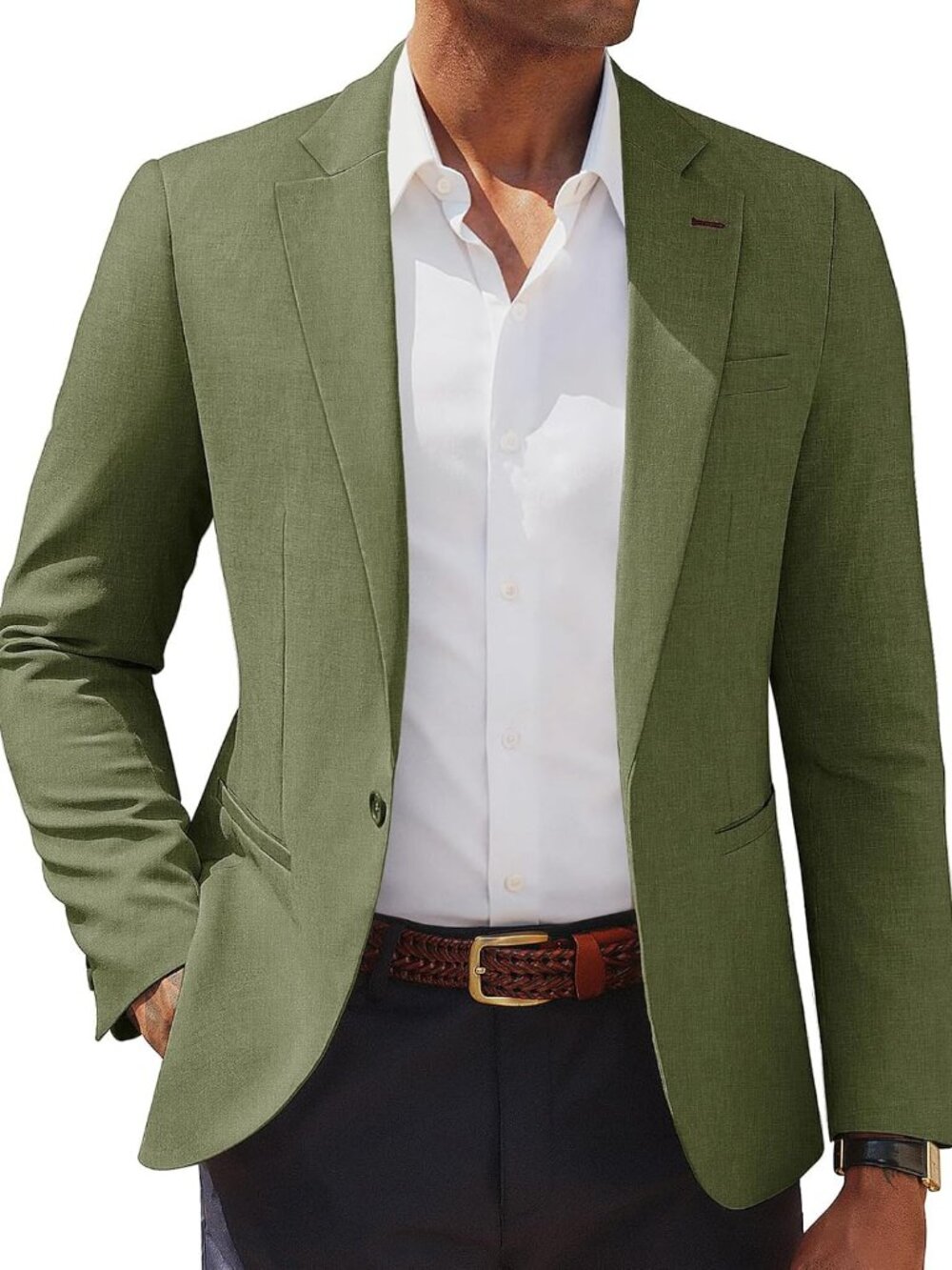 Men's Casual Blazer Lightweight Sport Coats Slim Suit Jacket